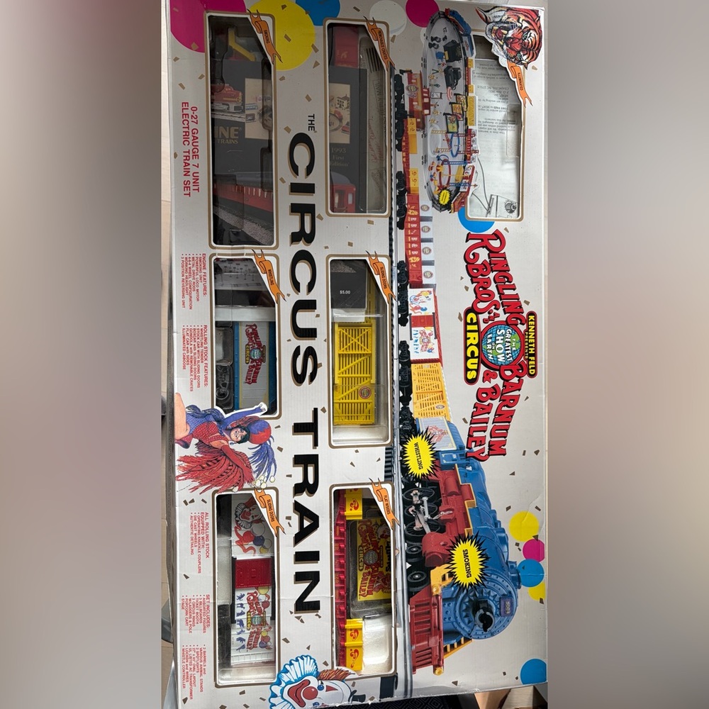 K-Line 1311 Ringling Bros Barnum Bailey Circus Train Playset